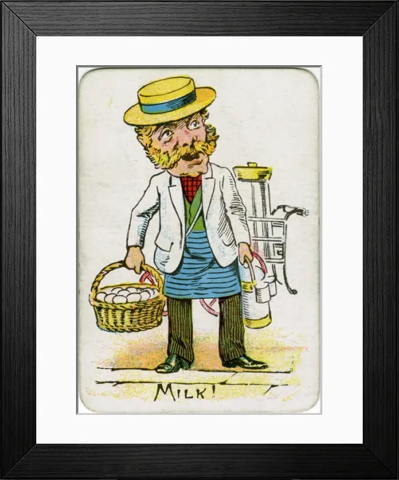 Framed Print : Snap Playing Card - Milk Framed Print : Snap Playing Card - Milk