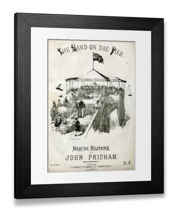Framed Print : Music cover, The Band on the Pier Framed Print : Music cover, The Band on the Pier