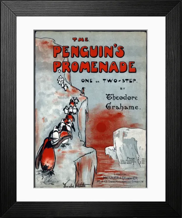 Framed Print : Music cover, The Penguins Promenade Framed Print : Music cover, The Penguins Promenade