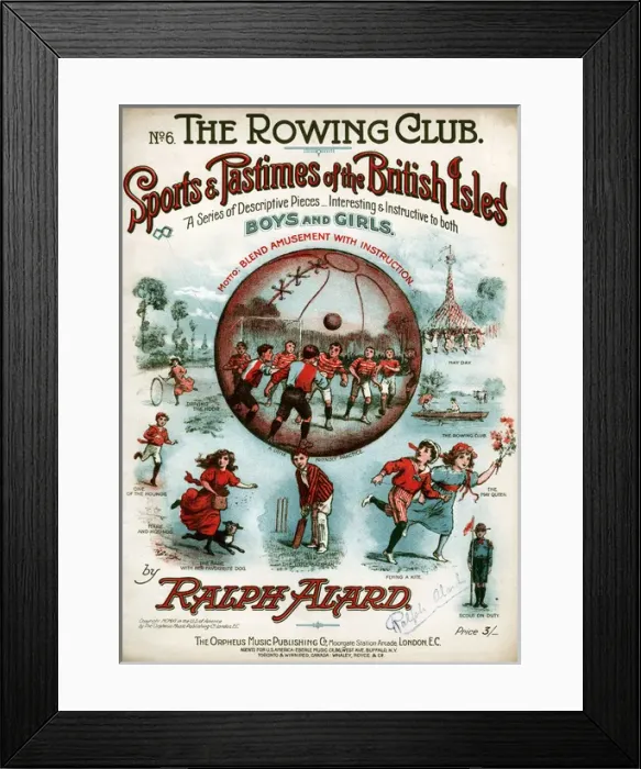 Framed Print : Music cover, The Rowing Club Framed Print : Music cover, The Rowing Club