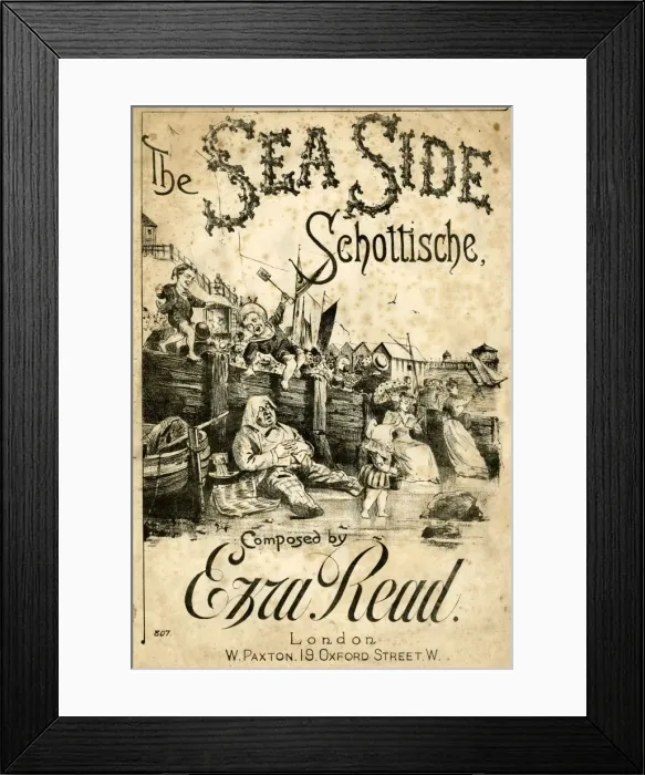 Framed Print : Music cover, The Sea Side Schottische Framed Print : Music cover, The Sea Side Schottische