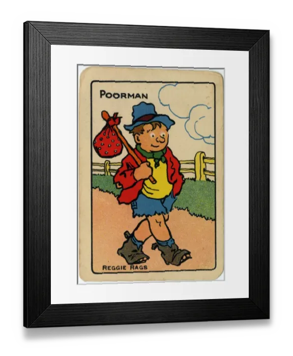 Framed Print : Tinker, Tailor playing card - Poorman Framed Print : Tinker, Tailor playing card - Poorman