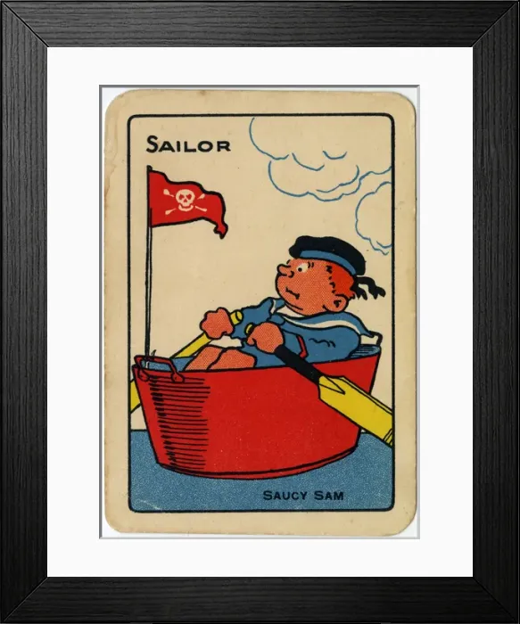 Framed Print : Tinker, Tailor playing card - Sailor Framed Print : Tinker, Tailor playing card - Sailor