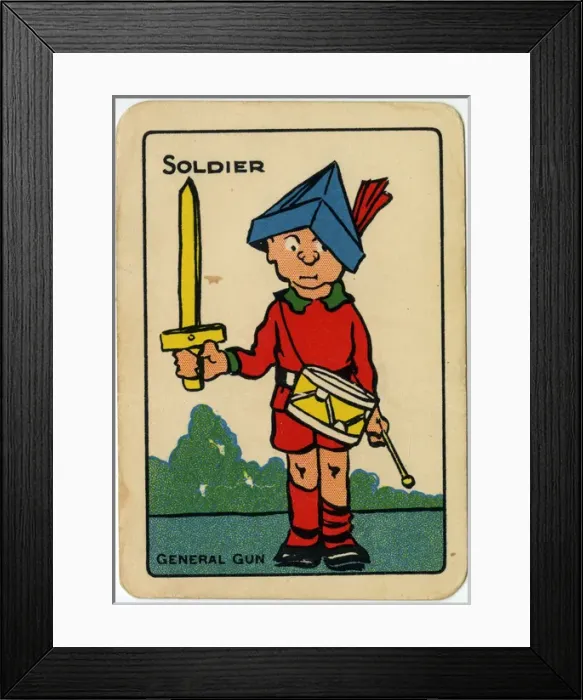Framed Print : Tinker, Tailor playing card - Soldier Framed Print : Tinker, Tailor playing card - Soldier