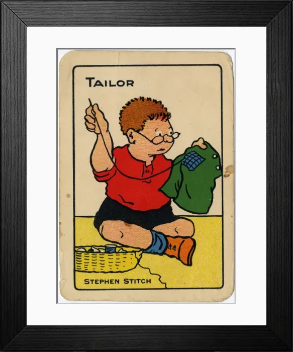 Framed Print : Tinker, Tailor playing card - Tailor Framed Print : Tinker, Tailor playing card - Tailor