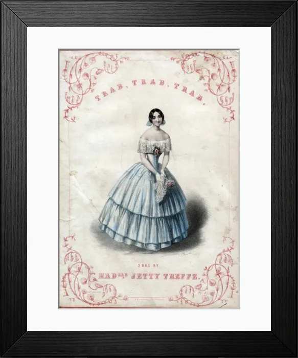 Framed Print : Music cover, Trab Trab Trab Framed Print : Music cover, Trab Trab Trab