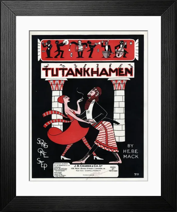 Framed Print : Music cover, Tutankhamen One Step Song Framed Print : Music cover, Tutankhamen One Step Song