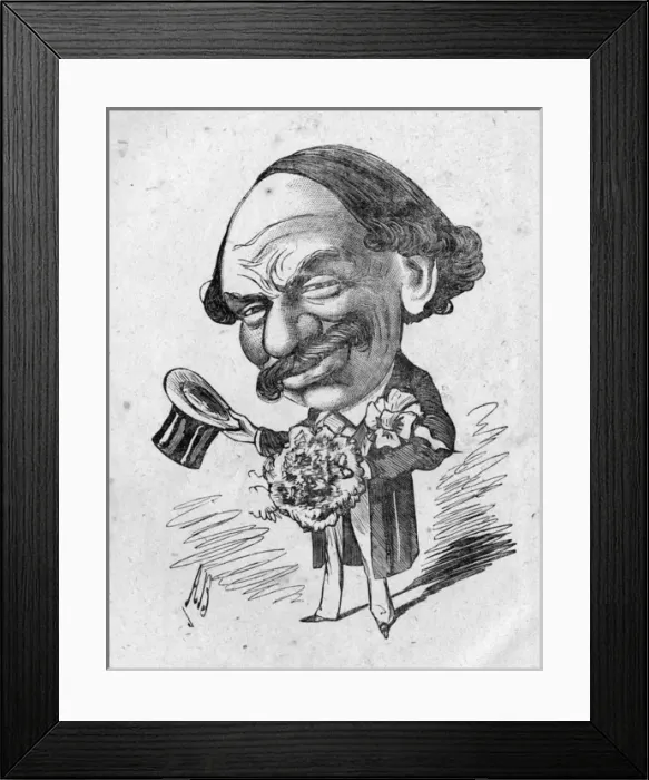 Framed Print : Cartoon, Sir Julius Benedict Framed Print : Cartoon, Sir Julius Benedict