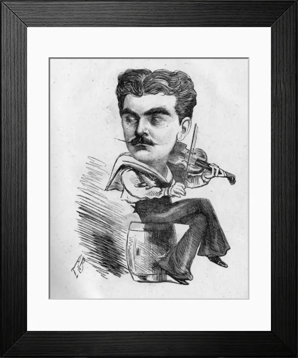 Framed Print : Caricature of George Rignold, English actor Framed Print : Caricature of George Rignold, English actor
