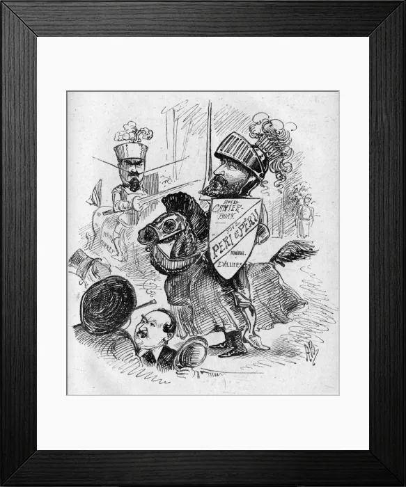 Framed Print : Cartoon, A Dramatic Performance Framed Print : Cartoon, A Dramatic Performance