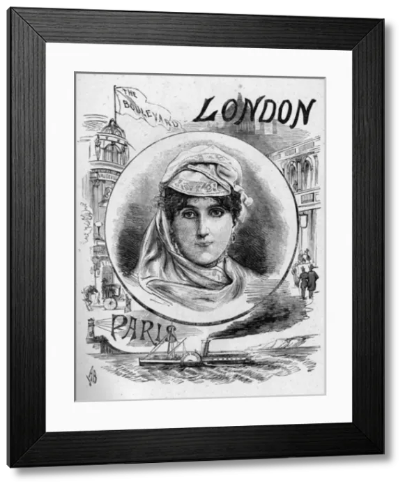 Framed Print : Portrait of Agnes J Burke, writer Framed Print : Portrait of Agnes J Burke, writer