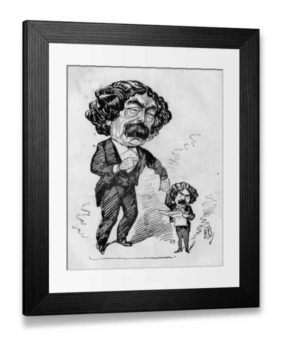 Framed Print : Caricature of John Sims Reeves, English tenor Framed Print : Caricature of John Sims Reeves, English tenor