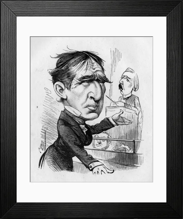 Framed Print : Cartoon, Colonel Sellers Framed Print : Cartoon, Colonel Sellers