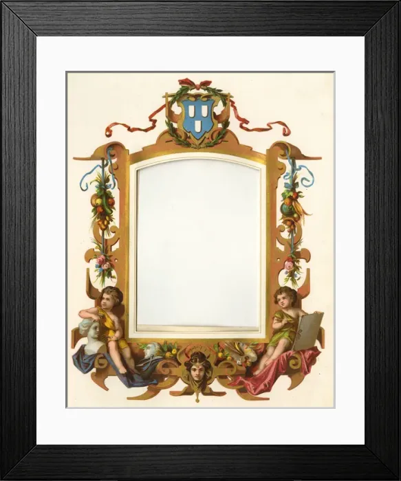 Framed Print : Victorian Photo Album - rectangular frame Framed Print : Victorian Photo Album - rectangular frame