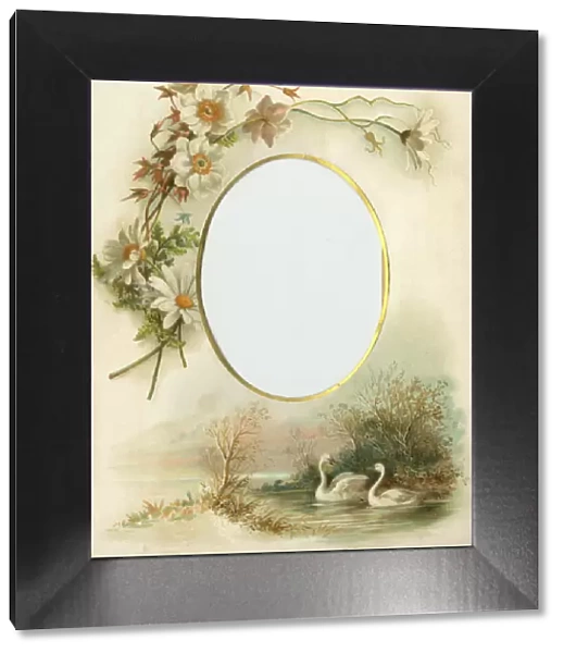 Victorian Photo Album - oval frame