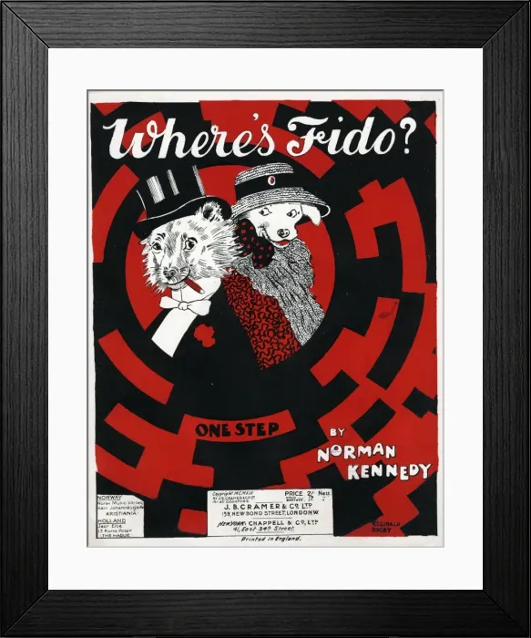 Framed Print : Music cover, Wheres Fido, One Step Framed Print : Music cover, Wheres Fido, One Step