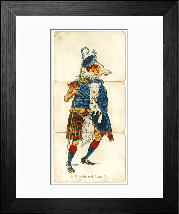 Framed Print : Zoological Misfitz - A Highland Lad Framed Print : Zoological Misfitz - A Highland Lad
