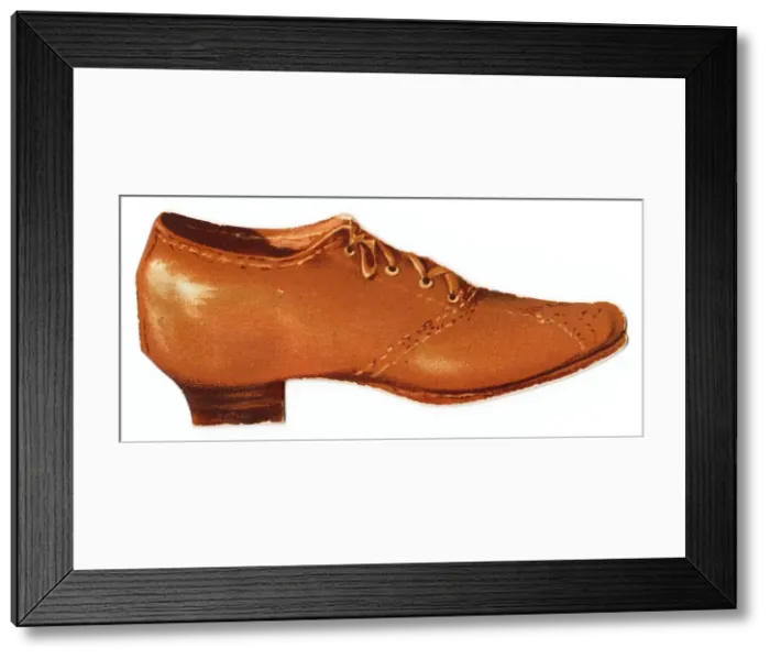 Framed Print : Shoe-shaped greetings card Framed Print : Shoe-shaped greetings card