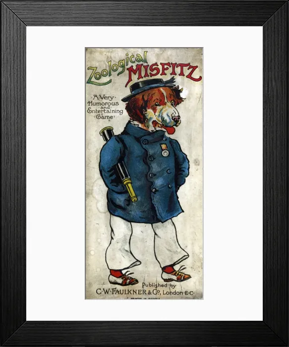 Framed Print : Zoological Misfitz packaging Framed Print : Zoological Misfitz packaging