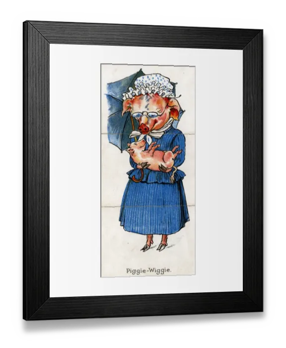 Framed Print : Zoological Misfitz - Piggie-Wiggie Framed Print : Zoological Misfitz - Piggie-Wiggie