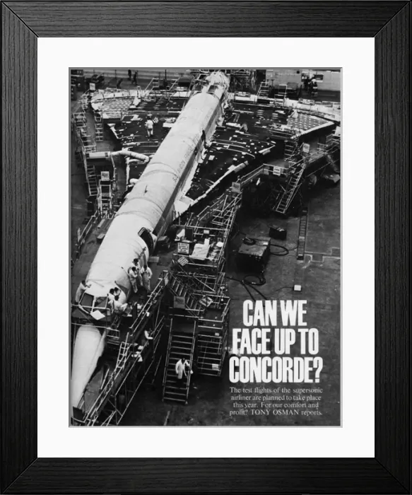 Framed Print : Concorde under construction Framed Print : Concorde under construction