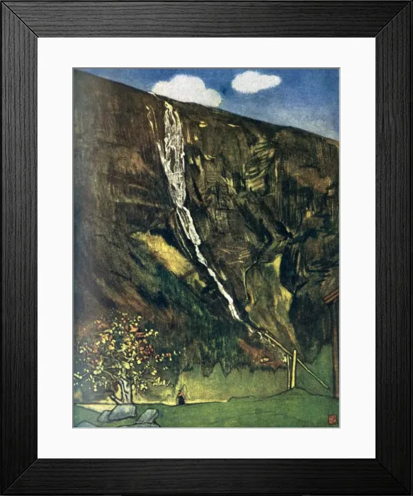 Framed Print : Romsdals Waterfall Framed Print : Romsdals Waterfall
