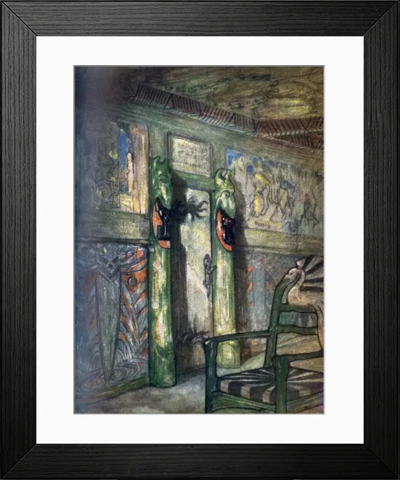 Framed Print : Room by Munthe at Holmencollen near Oslo Framed Print : Room by Munthe at Holmencollen near Oslo