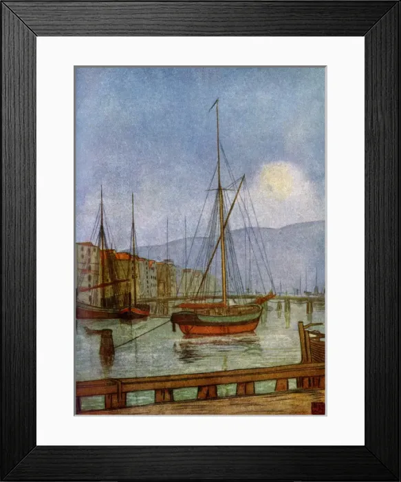 Framed Print : Ostre Kanalhavn, Trondhjem Framed Print : Ostre Kanalhavn, Trondhjem