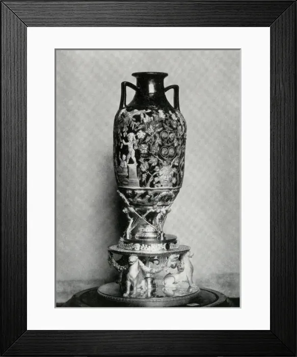 Framed Print : The Blue Glass Vase Framed Print : The Blue Glass Vase