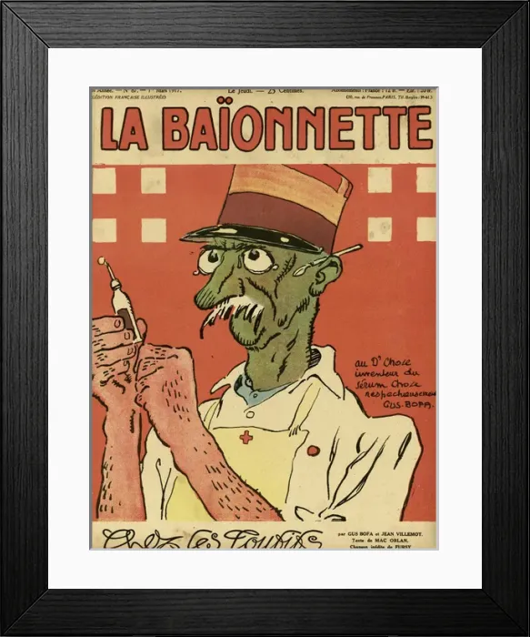 Framed Print : Front cover, La Baionnette, WW1 Framed Print : Front cover, La Baionnette, WW1