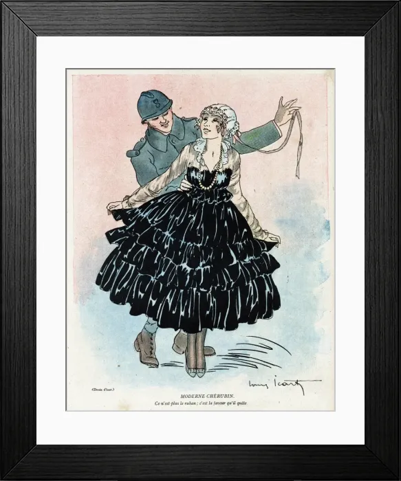 Framed Print : Cartoon, Modern cherub, WW1 Framed Print : Cartoon, Modern cherub, WW1