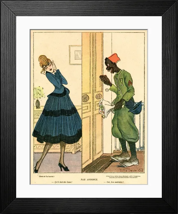 Framed Print : Cartoon, As advertised, WW1 Framed Print : Cartoon, As advertised, WW1