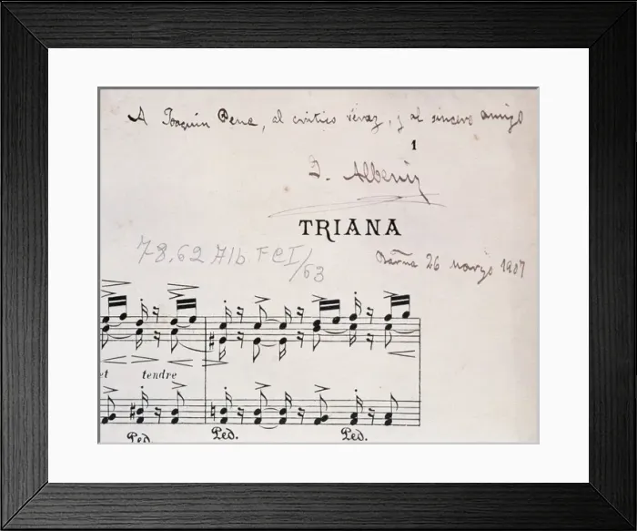 Framed Print : ALBENIZ, Isaac (1860-1909). Spanish composer and pianist. S Framed Print : ALBENIZ, Isaac (1860-1909). Spanish composer and pianist. S