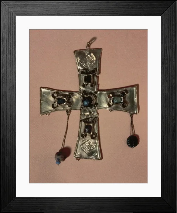 Framed Print : Torredonjimeno cross. VI-VII century. Spain Framed Print : Torredonjimeno cross. VI-VII century. Spain