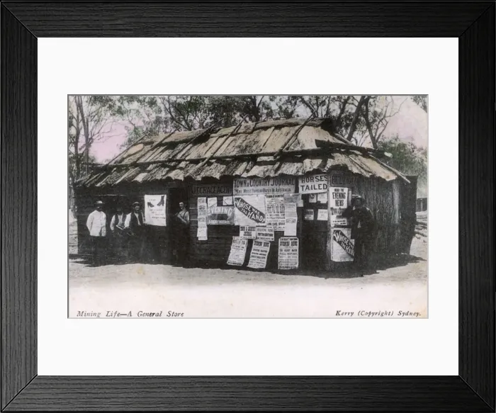 Framed Print : General store in a mining area, Australia Framed Print : General store in a mining area, Australia