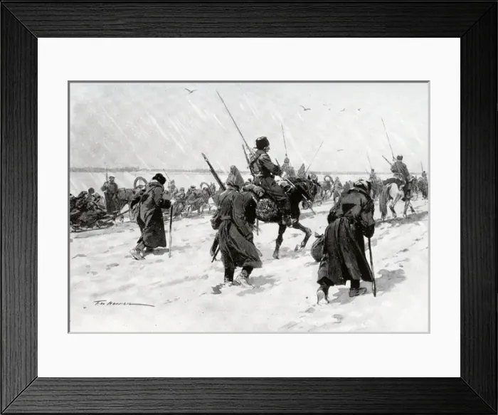 Framed Print : Convoy of prisoners on foot Framed Print : Convoy of prisoners on foot