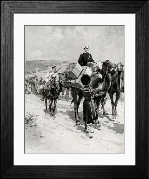 Framed Print : Summer Caravans - Russia Framed Print : Summer Caravans - Russia