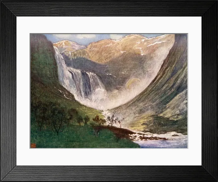 Framed Print : Skjaeggedalsfos, Hardanger Framed Print : Skjaeggedalsfos, Hardanger