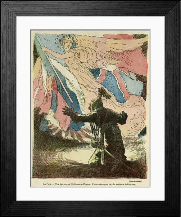Framed Print : Cartoon, Peace, WW1 Framed Print : Cartoon, Peace, WW1