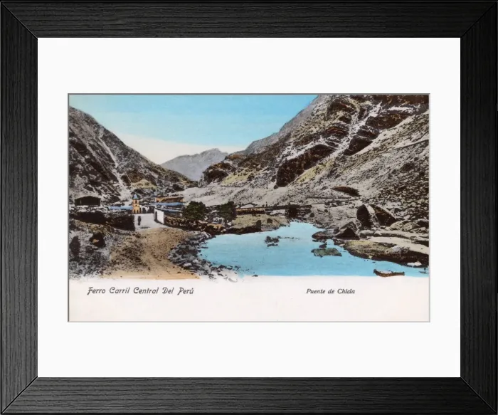 Framed Print : Central Railway, Chicla Bridge, Peru, South America Framed Print : Central Railway, Chicla Bridge, Peru, South America