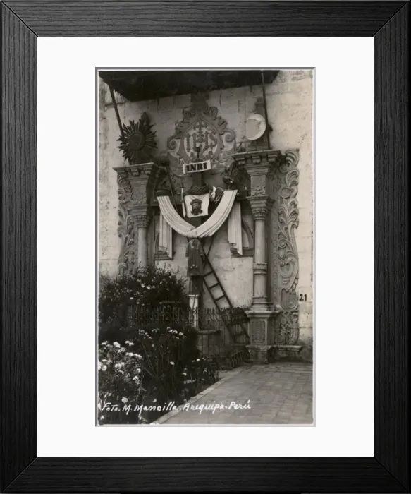 Framed Print : Religious shrine, Arequipa, Peru, South America Framed Print : Religious shrine, Arequipa, Peru, South America