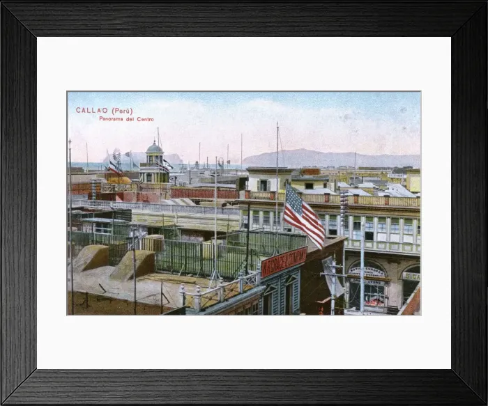 Framed Print : General view of the port of Callao, Peru, South America Framed Print : General view of the port of Callao, Peru, South America