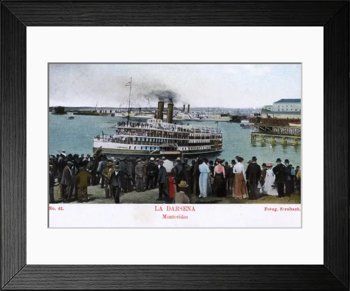 Framed Print : Docks at Montevideo, Uruguay, South America