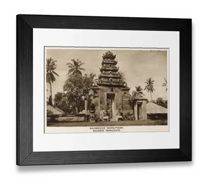 Framed Print : Temple gate in Bali, Indonesia Framed Print : Temple gate in Bali, Indonesia