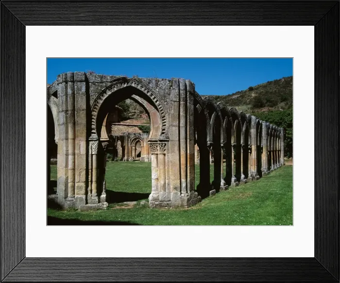 Framed Print : Saint John of Douro. Cloister. Soria. Castile and Leon. Spai Framed Print : Saint John of Douro. Cloister. Soria. Castile and Leon. Spai