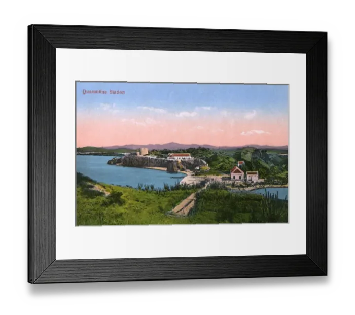 Framed Print : Quarantine Station, Caracas Bay, Curacao, West Indies Framed Print : Quarantine Station, Caracas Bay, Curacao, West Indies