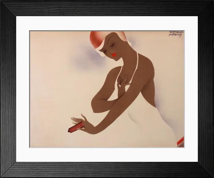 Framed Print : Poster advertising Nubian sun cream Framed Print : Poster advertising Nubian sun cream