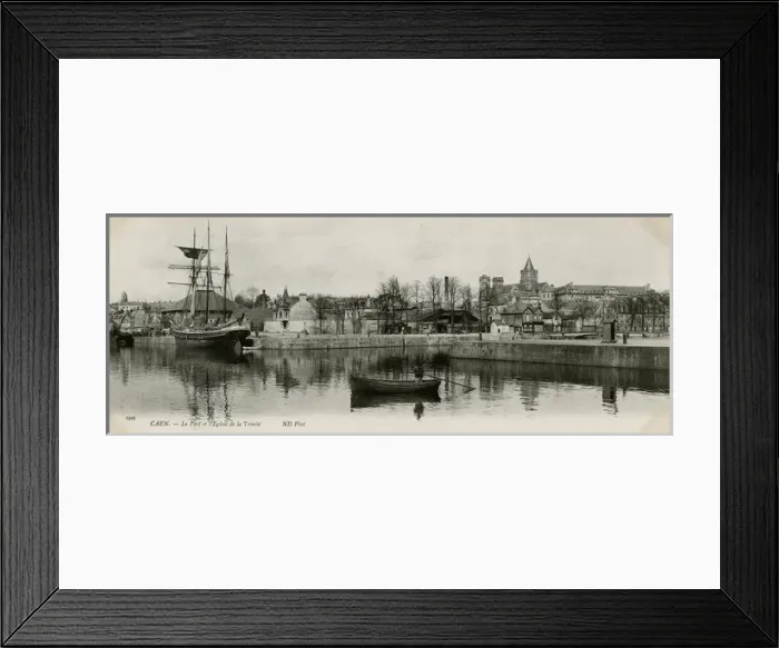 Framed Print : View of the port, Caen, Normandy, Northern France Framed Print : View of the port, Caen, Normandy, Northern France