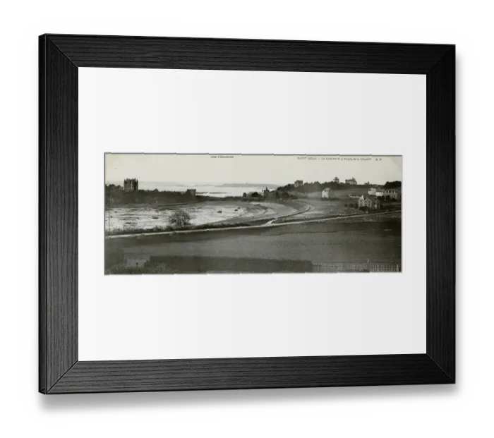 Framed Print : View of Saint Briac, Brittany, Northern France