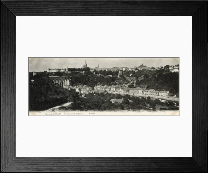 Framed Print : General view of Dinan, France Framed Print : General view of Dinan, France